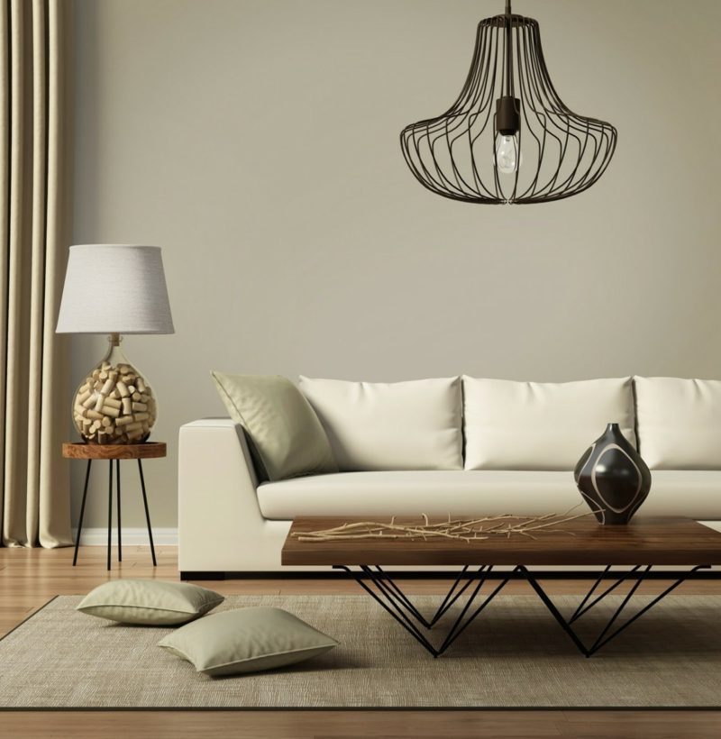 Lampada da soggiorno scandinava Soggiorno scandinavo arredato freshme