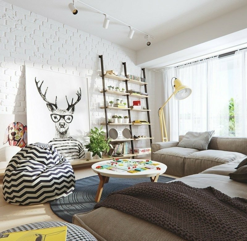 Soggiorno scandinavo Vita scandinava