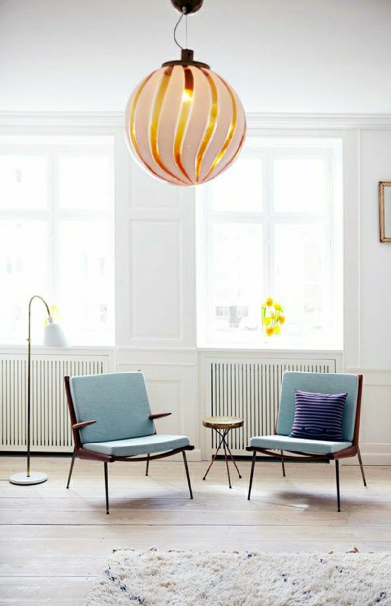 Pavimento bianco del soggiorno scandinavo Mobili da soggiorno scandinavi