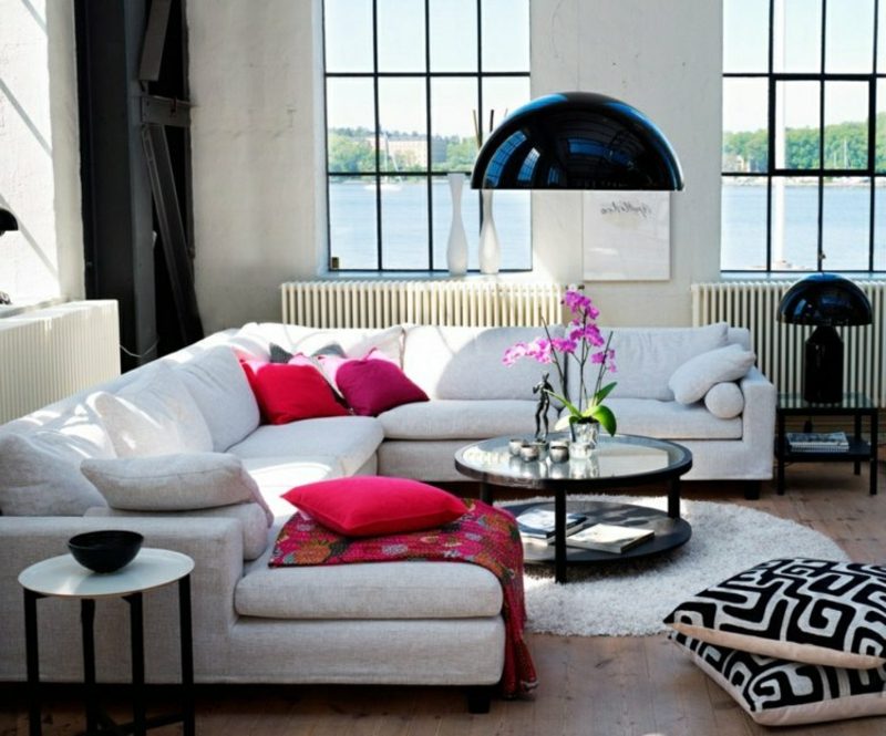 Lampada da soggiorno scandinava nera soggiorno scandinavo idea soggiorno scandinavo colore bianco e nero