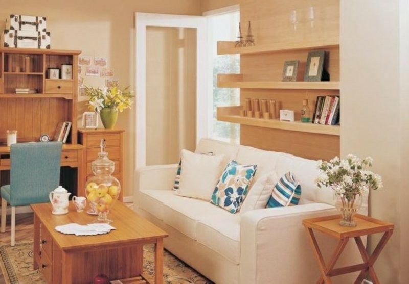 Mobili scandinavi soggiorno morbido divano sistema di scaffalature aperto aspetto meraviglioso Mobili scandinavi divano imbottito bianco sistema di scaffalature aperte in legno