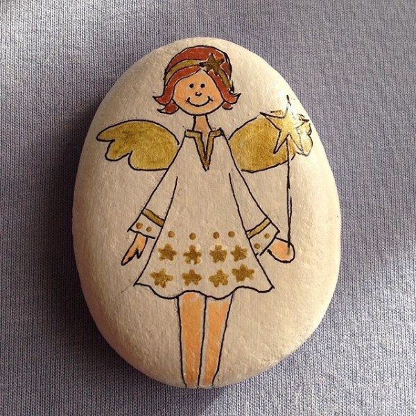 decorazioni natalizie pietre di vernice decorare per natale