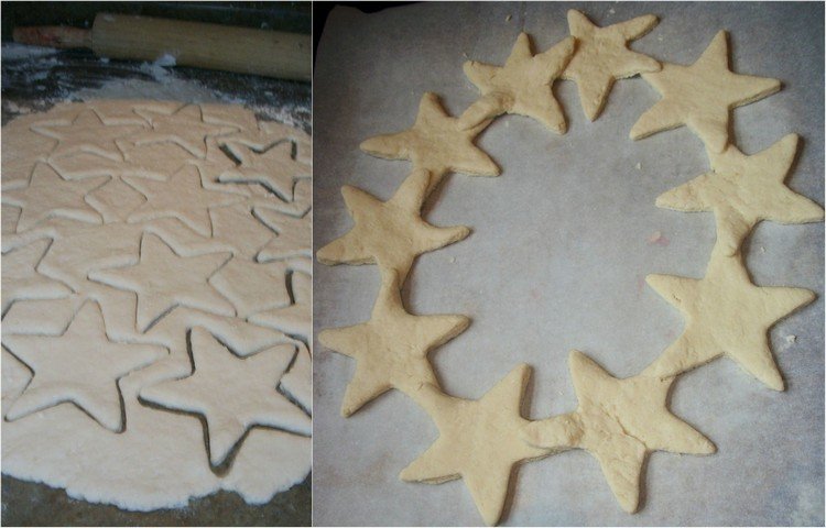 Napravite zvijezde od slanih tijesta originalne ideje