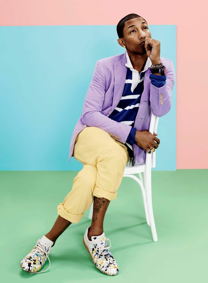 conseils de style hommes photoshoot Pharrell Williams