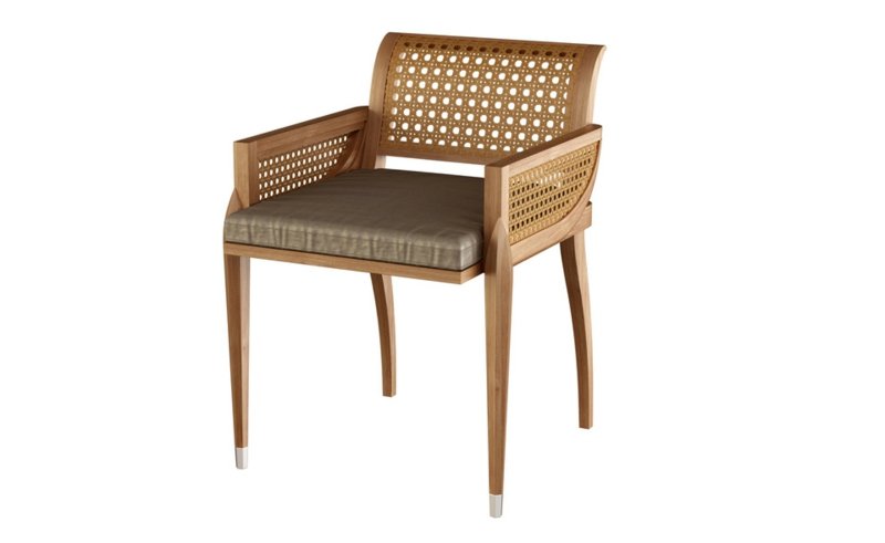 sedia con mobili in teak