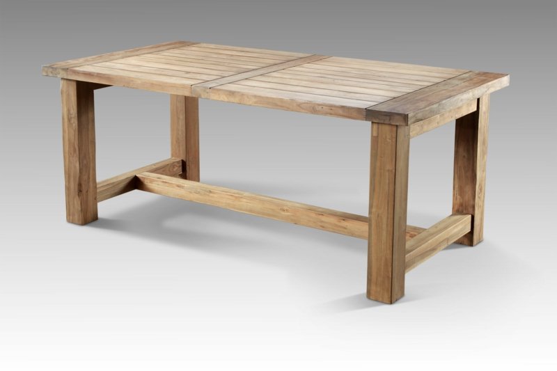 tavolo con mobili in teak