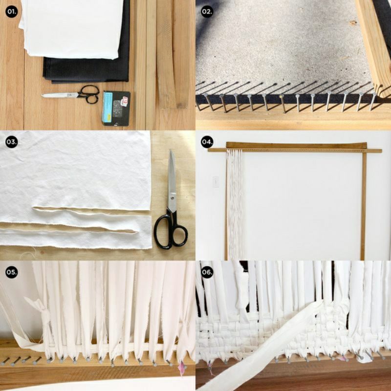 Fai da te un tappeto tessere le istruzioni delle immagini