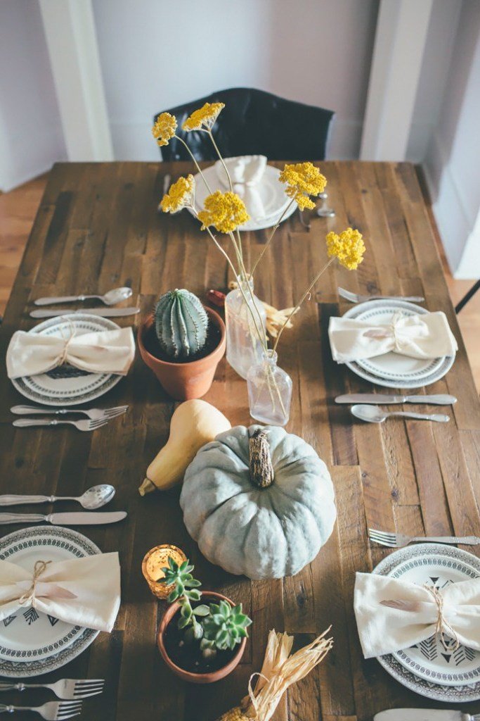 Idées de table et ambiance : décorations de table simples dans un style rustique Idées de table et ambiance : décorations de table simples dans un style rustique