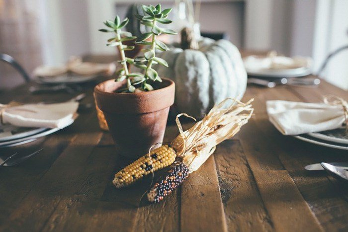 Idées de table et ambiance: décorations de table de la nature Idées de table et ambiance: décorations de table de la nature