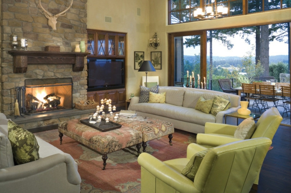 Odlična ideja interijera za kauč sa zelenim kaučem Odličan unutarnji zeleni kauč na rasklapanje