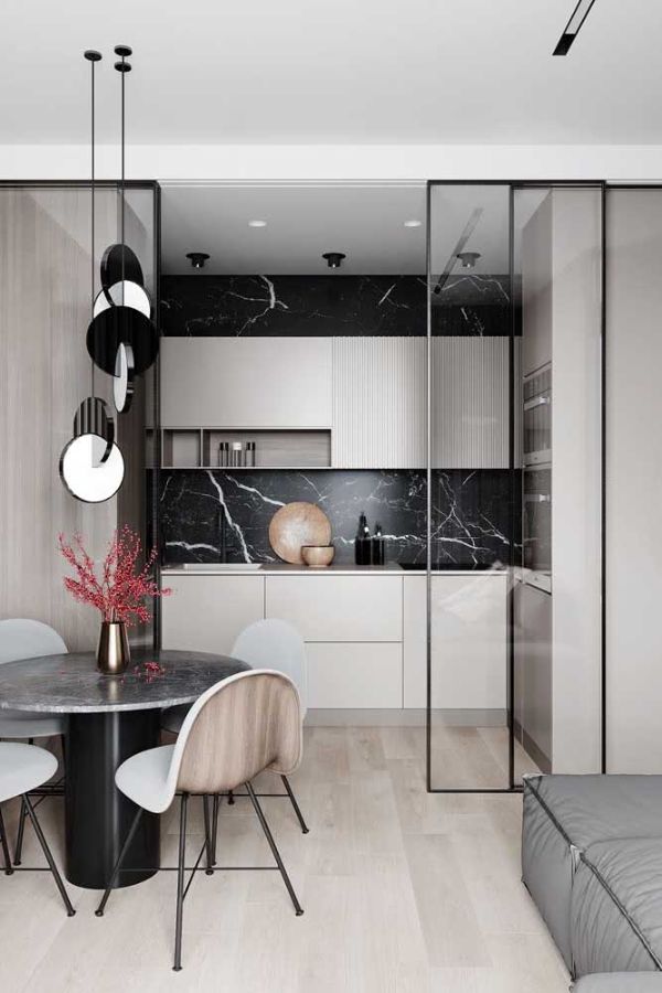 Kuhinja u obliku slova U vrlo elegantnog dizajna