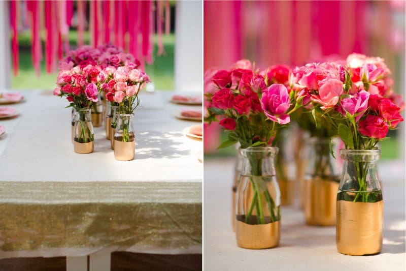 Wedding bottle decor