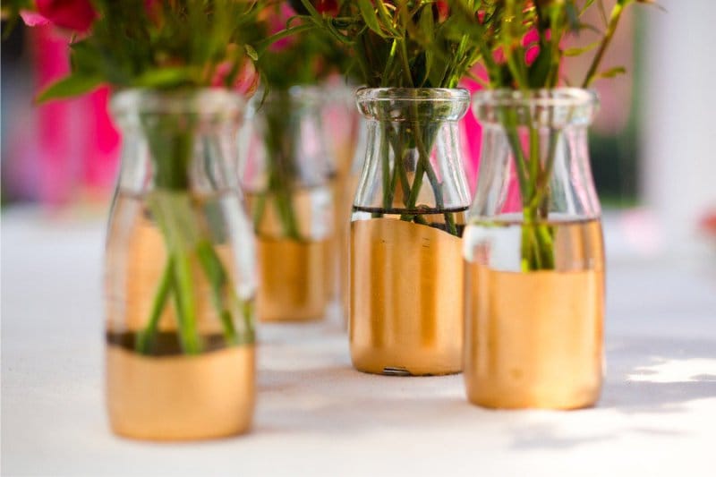Wedding bottle decor