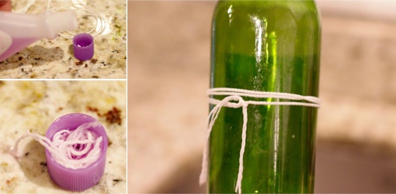 How to cut a glass bottle