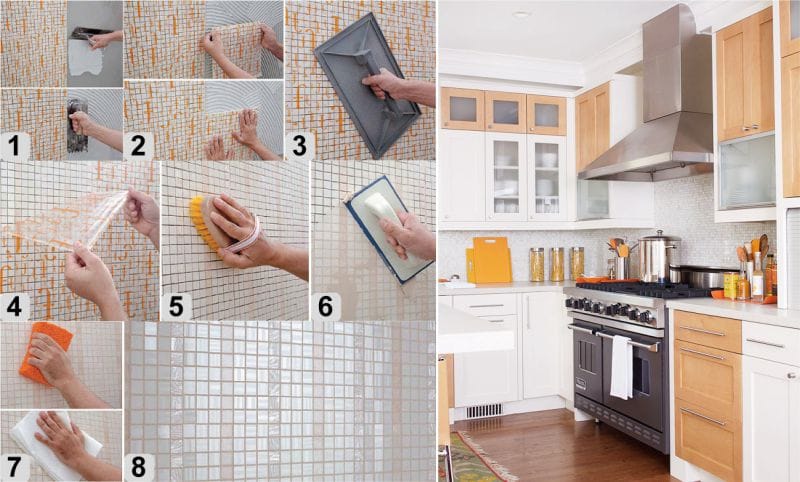 Facing the apron with mosaic tiles with your own hands