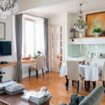 Обединена кухня хол в сталинка