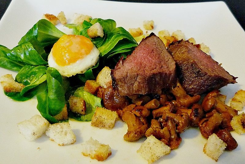 Fürjtojás főzési recept saláta marha steak