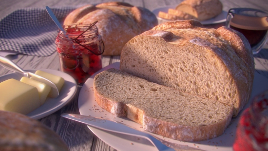Pane per la colazione pane bianco ricetta del pane con lievito