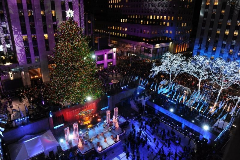 illuminazione annuale dell'albero di Natale del Rockefeller Center