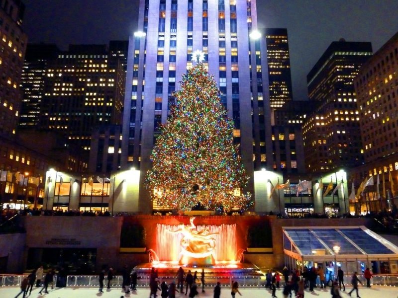 albero di natale del centro rockefeller new york city