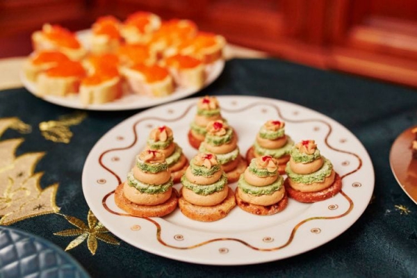 Entrée de Noël - idées de recettes festives pour toute la famille grignotines au fromage optique tannenbäumchen