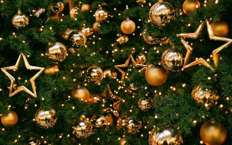 Addobbi per l'albero di Natale ornamenti oversize L'albero di Natale decora gli ornamenti dorati grandi