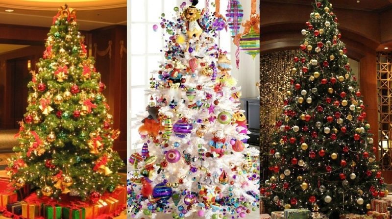 grandi idee per la decorazione dell'albero di Natale L'albero di Natale decora idee affascinanti
