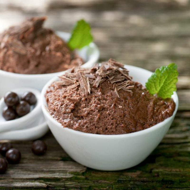 Karácsonyi desszert mousse au chocolat