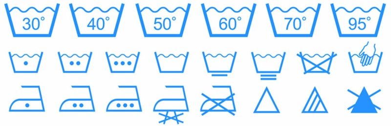 Significato dei simboli delle lavatrici Significato importante dell'etichetta del bucato