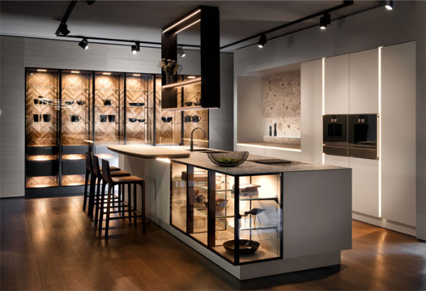 Conception de cuisine rayonnante avec un look très moderne idées de cuisine super modernes