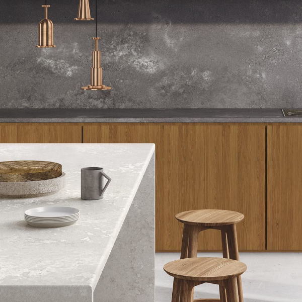 Grande conception de cuisine - tendances de cuisine modernes avec des contrastes attrayants merveilleuses idées de cuisine