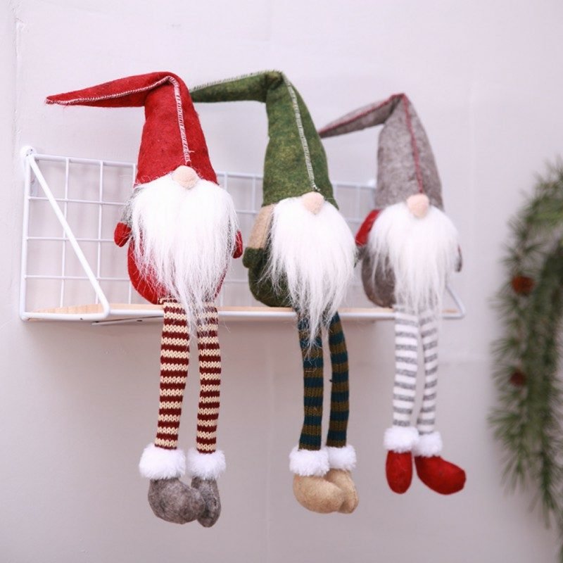 veliki piksi u skandinavskom stilu Patuljci izrađuju božićne ukrase s djecom - sjajan izgled