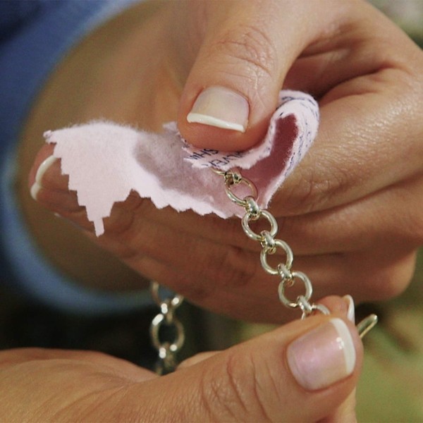 Chiffon de nettoyage pour bijoux en argent, remèdes maison propres