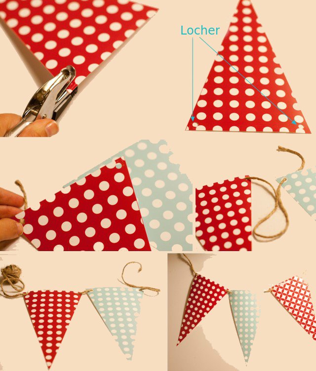 Napravite vlastite DIY upute za lanac zastavica