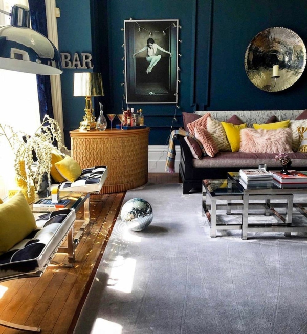 idées de couleurs de salon palette de couleurs coussins