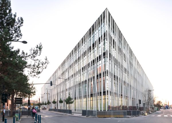 Paesaggio urbano di architettura contemporanea